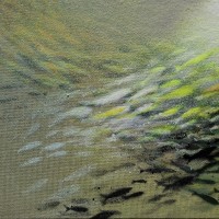 "Fish nr 28",acrylic on canvas, 24 x 18 cm